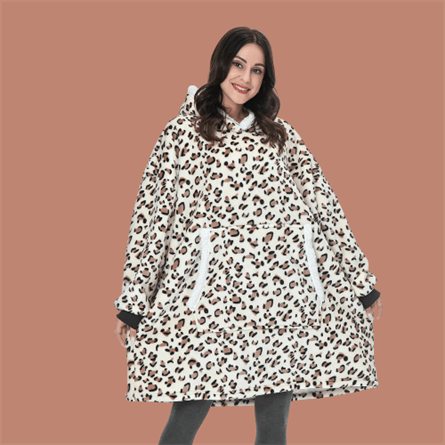 Leopard Blanket Hoodie