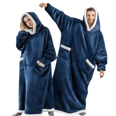 Couple Twining in Blanket Hoodie