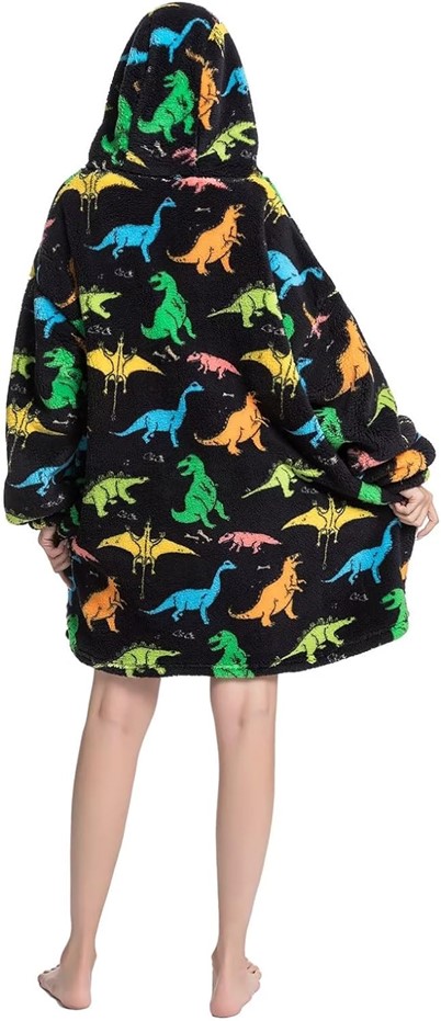 Dinosaur Blanket Hoodie Gallery