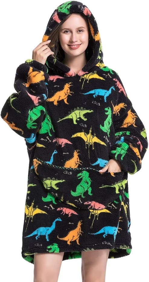 Wearable Dinosaur Blanket Hoodie gallery 2