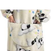 Panda Blanket Hoodie Pockets